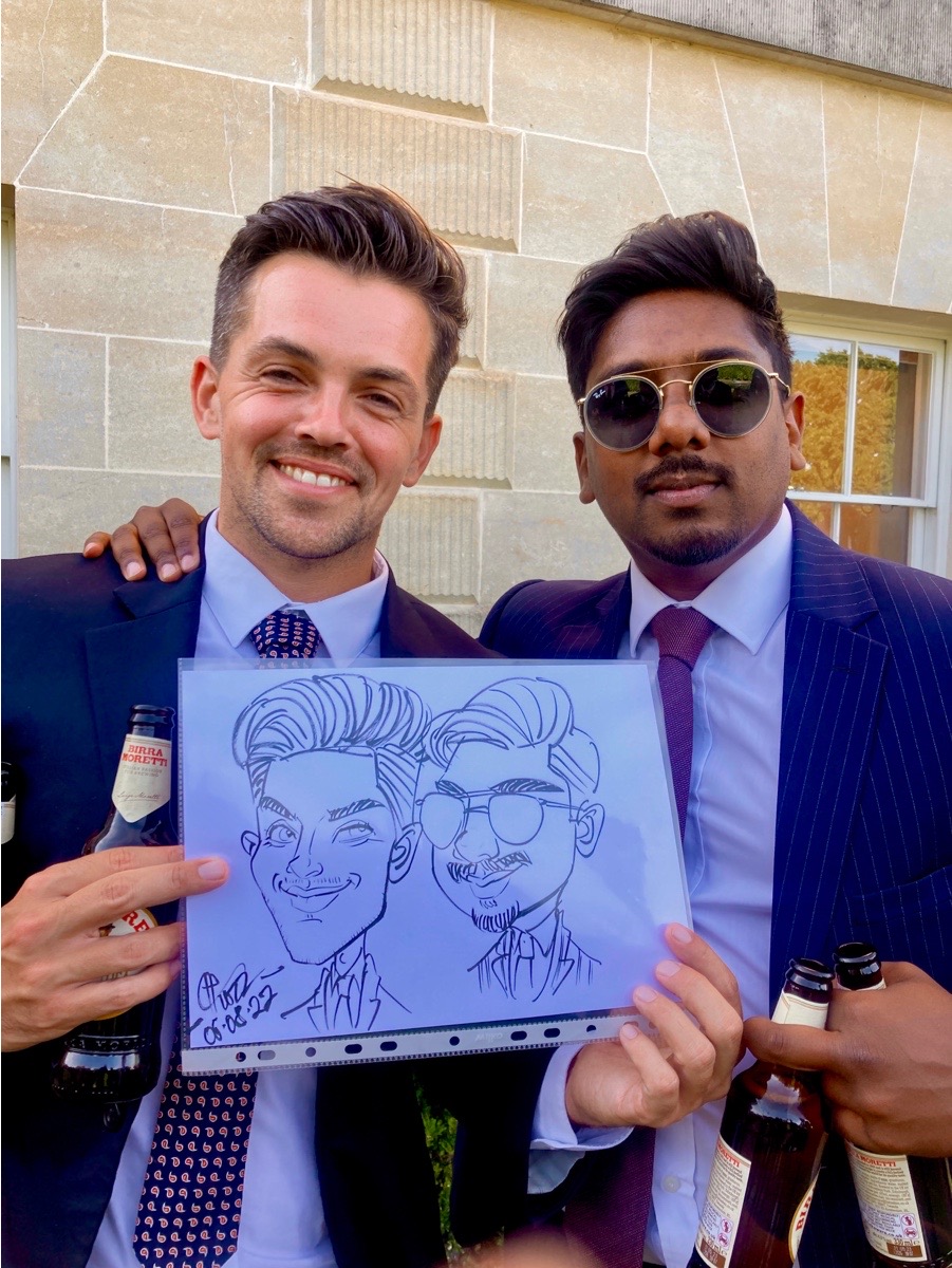 Live Pen & Ink Caricatures by Michael