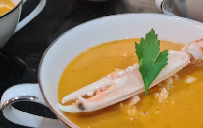 French Inspired Fine Dining with Homemade Lobster & Langustine Bisque