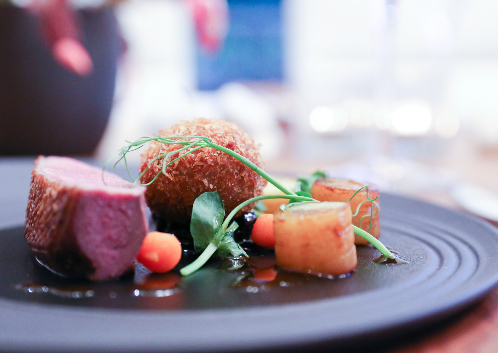 3-Courses with Petit Fours & Waiter Setting your Designer Crockery Table