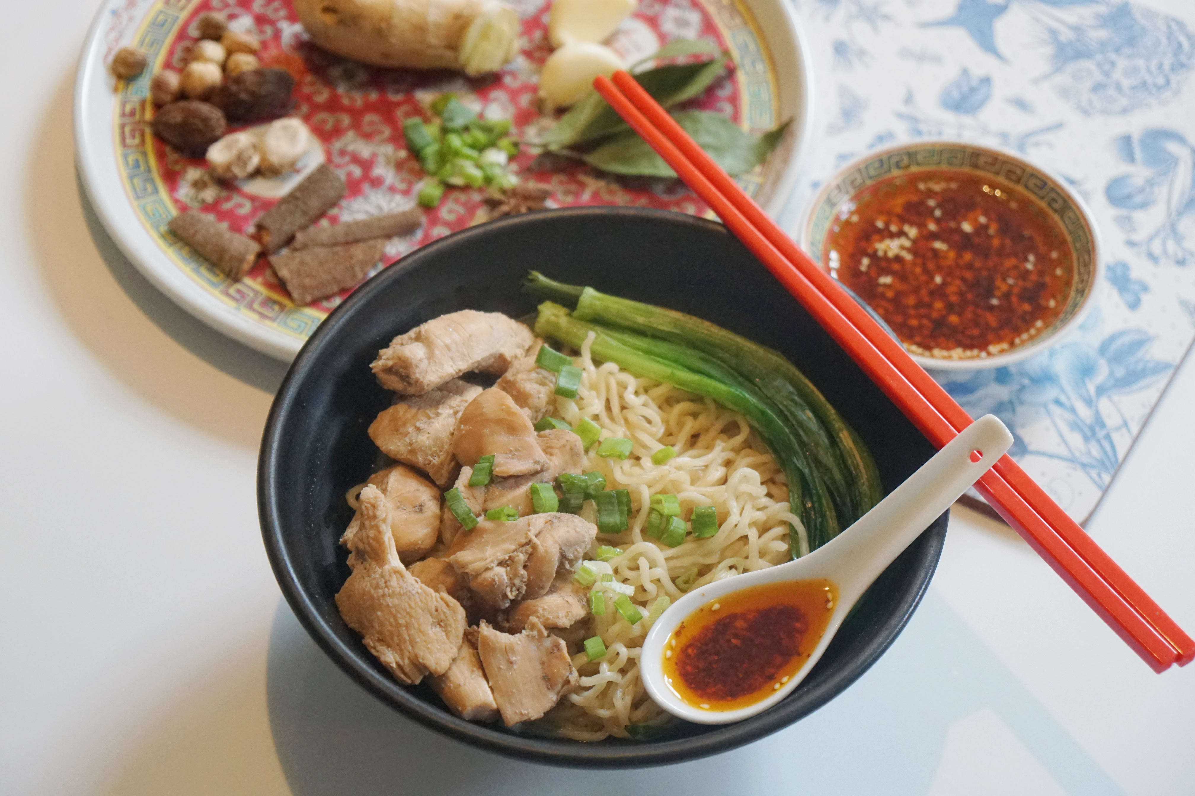 Fresh & Authentic Asian Noodles With Spring Rolls & Dumplings