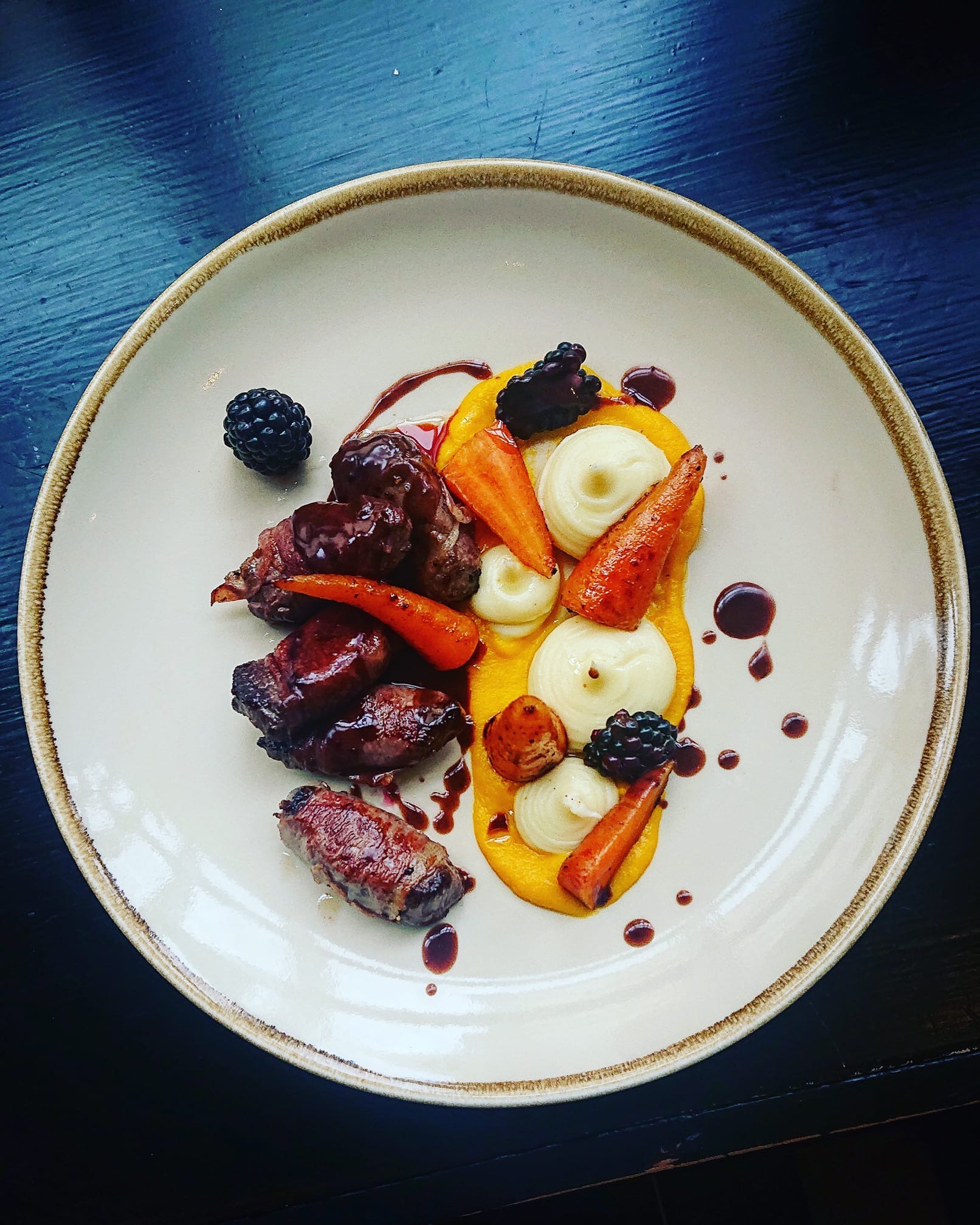 Delicious Dinner Party Menu with Two Canapes & Dessert