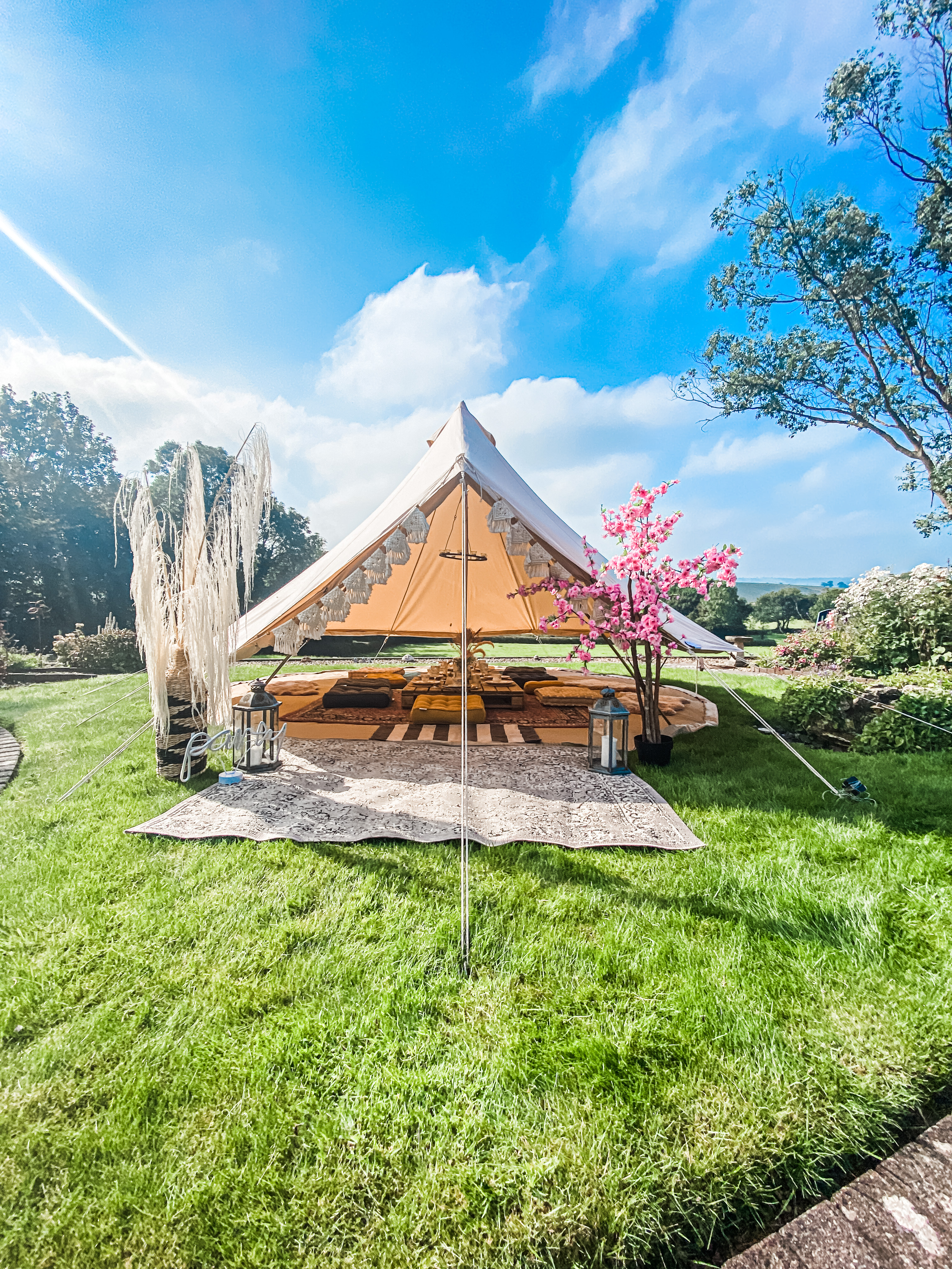 Luxury Bell Tent Hire for Sleepover Parties