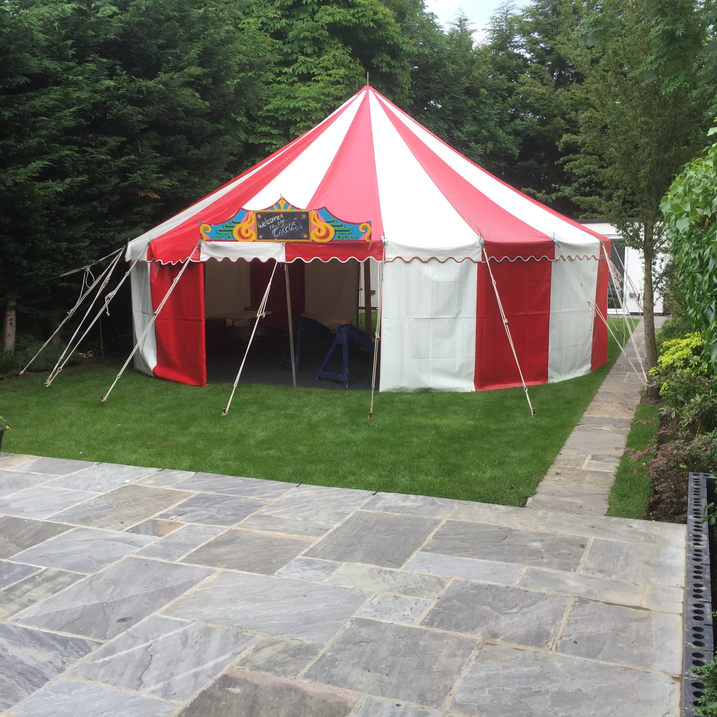 Colourful Circus Theme Baby Big Top 9m Party Tent