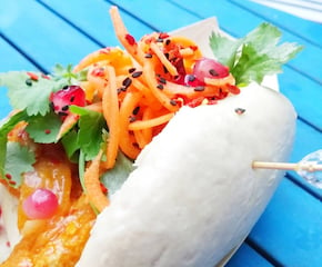 Tasty Taiwanese Bao Buns Served in Street Food Style