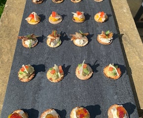 Mexican Inspired Tostada Canapes