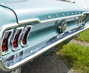 1967 Ford Mustang in the PERFECT Wedding Colour!