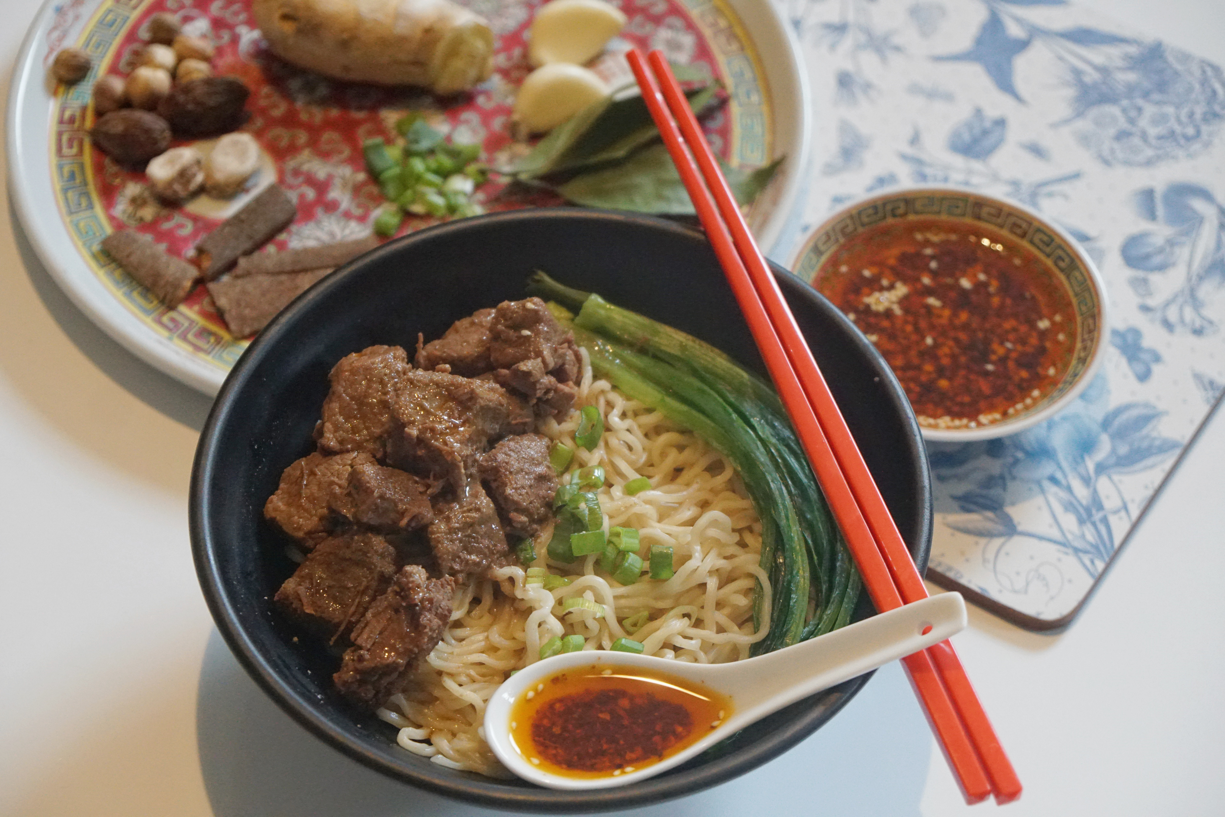 Fresh & Authentic Asian Noodles With Spring Rolls & Dumplings