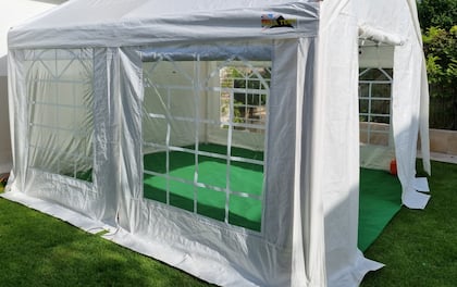 Luxury White Tent Marquee Hire 4mx4m