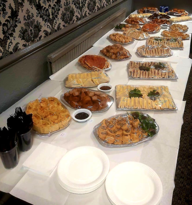 Beautiful English Cold Buffet With Dessert Options