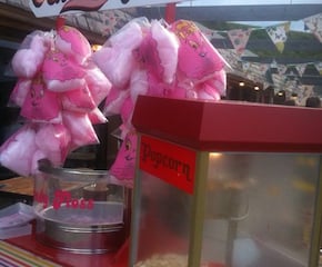 Candyfloss & Popcorn With Your Choice Of Flavours