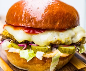 Just Gourmet Burgers Serve and Made with Love