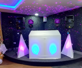 5-star Professional DJ with Full Setup & Lights,Laser,projected Message