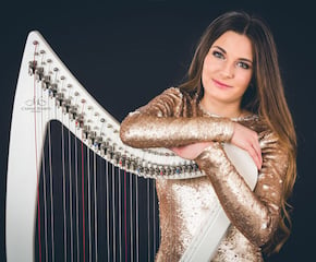 Professional Harpist for your stylish event - Acoustic or Electric Harp