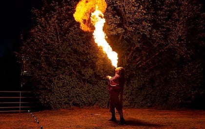 Thrilling & Explosive Choreographed Fire Breathing Stage Show 
