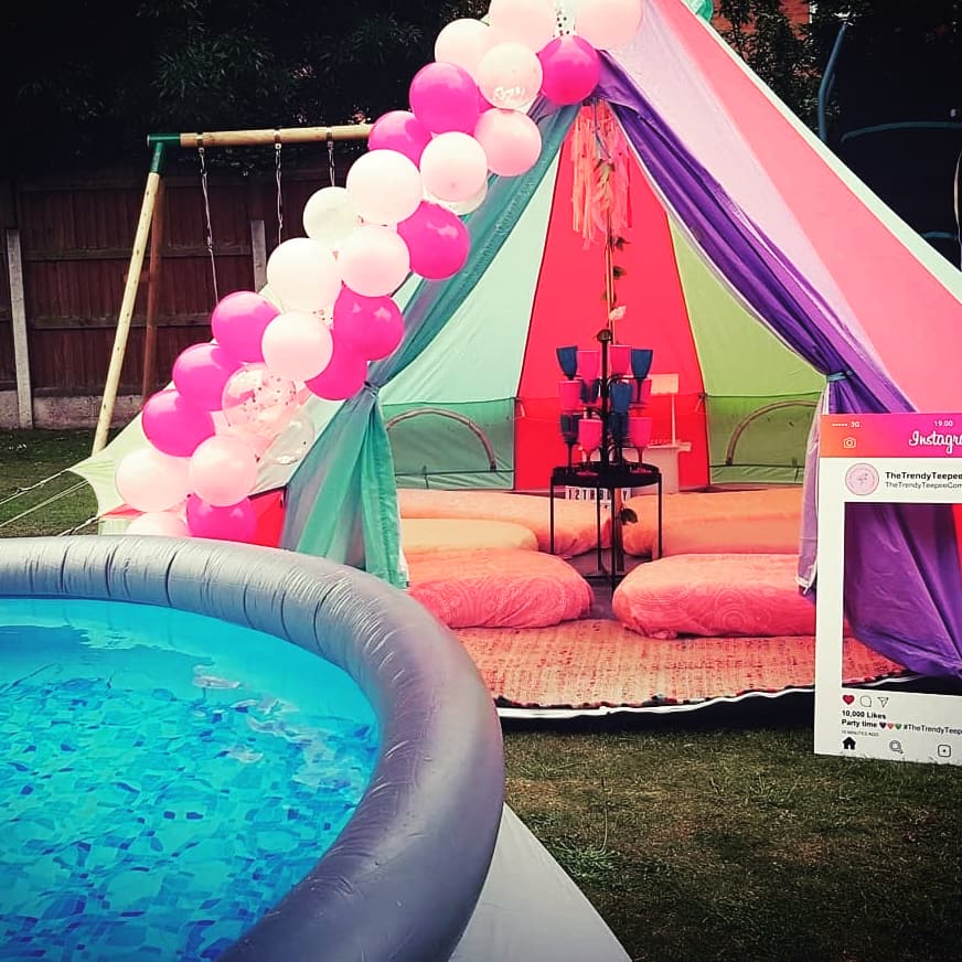 Festival Style 4m Rainbow Bell Tent For Hire