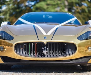 Ferrari-Powered V8 Gold Maserati GTS