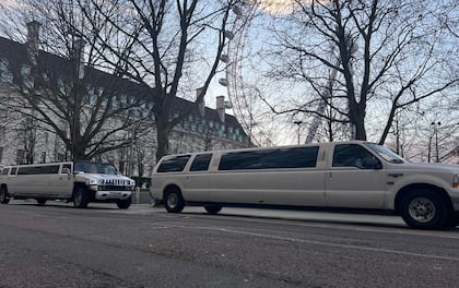 White Hummer-Style 14 Passenger Party Limousine
