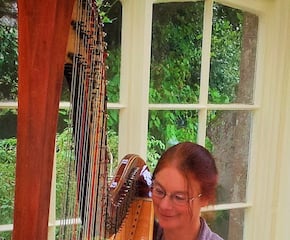 Harpist Marie-France with Classical & Modern Songs Repertoire