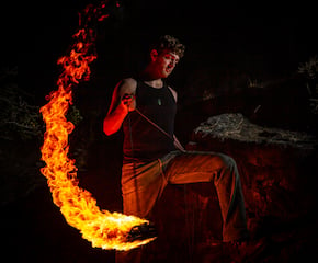 Dramatic & Aluring Freestyle Fire, LED & Circus - Ambient 1hr / 2hr  