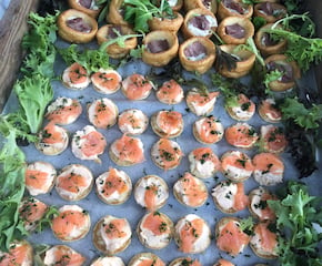 Homemade Canapés & Petit Fours to Help Soak Up the Prosecco