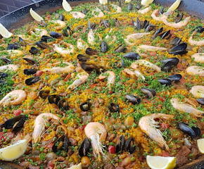 Sizzling Paellas Created In Front of Your Eyes