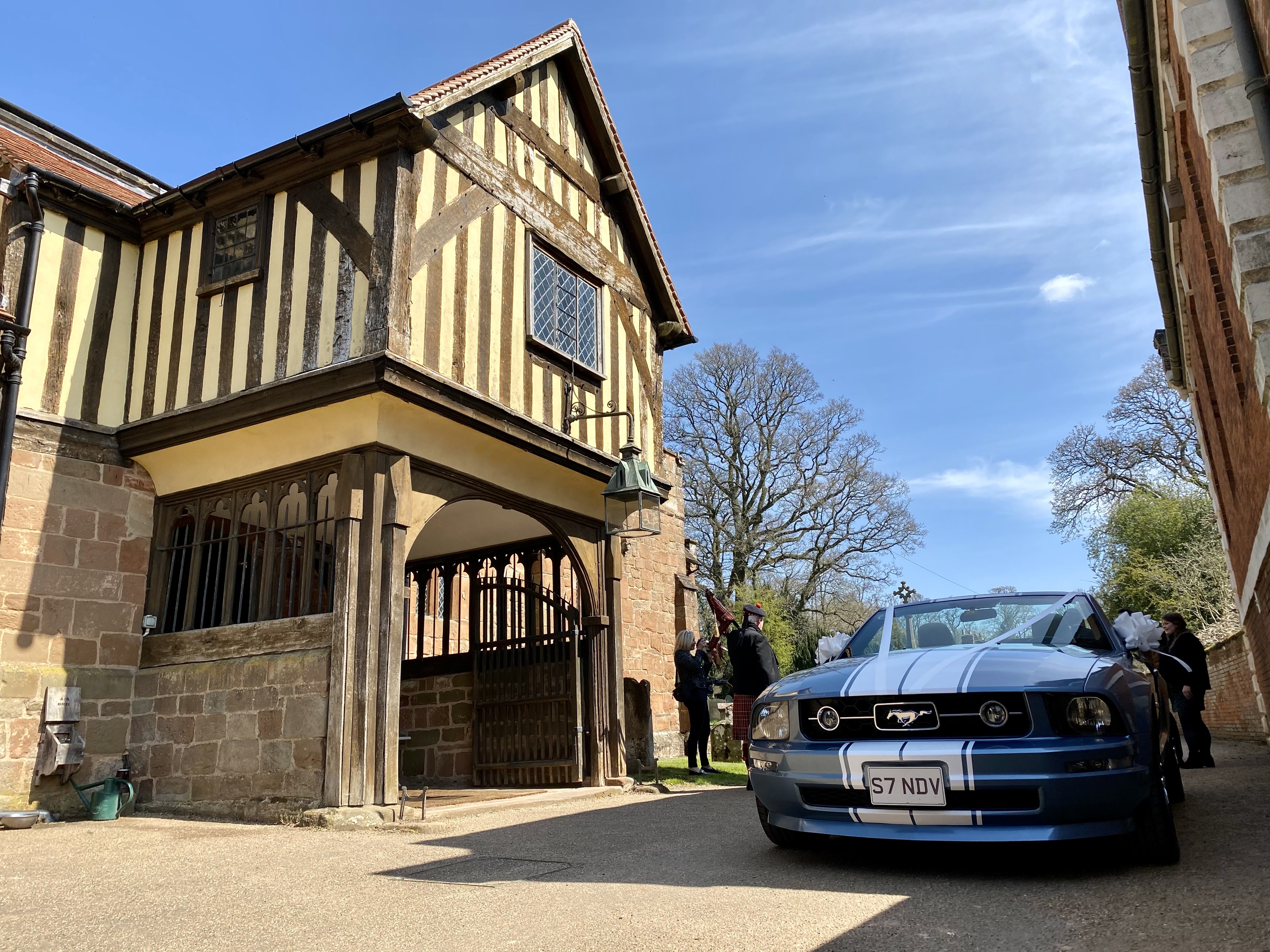 Windveil Blue Mustang Convertible