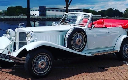 Arrive in Style in Stunning Convertible Beauford Car