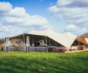 20m x 15m Stretch Tent for up to 150 Seated People