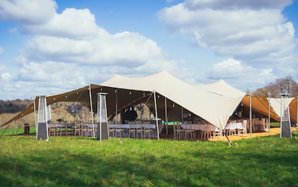 20m x 15m Stretch Tent for up to 150 Seated People