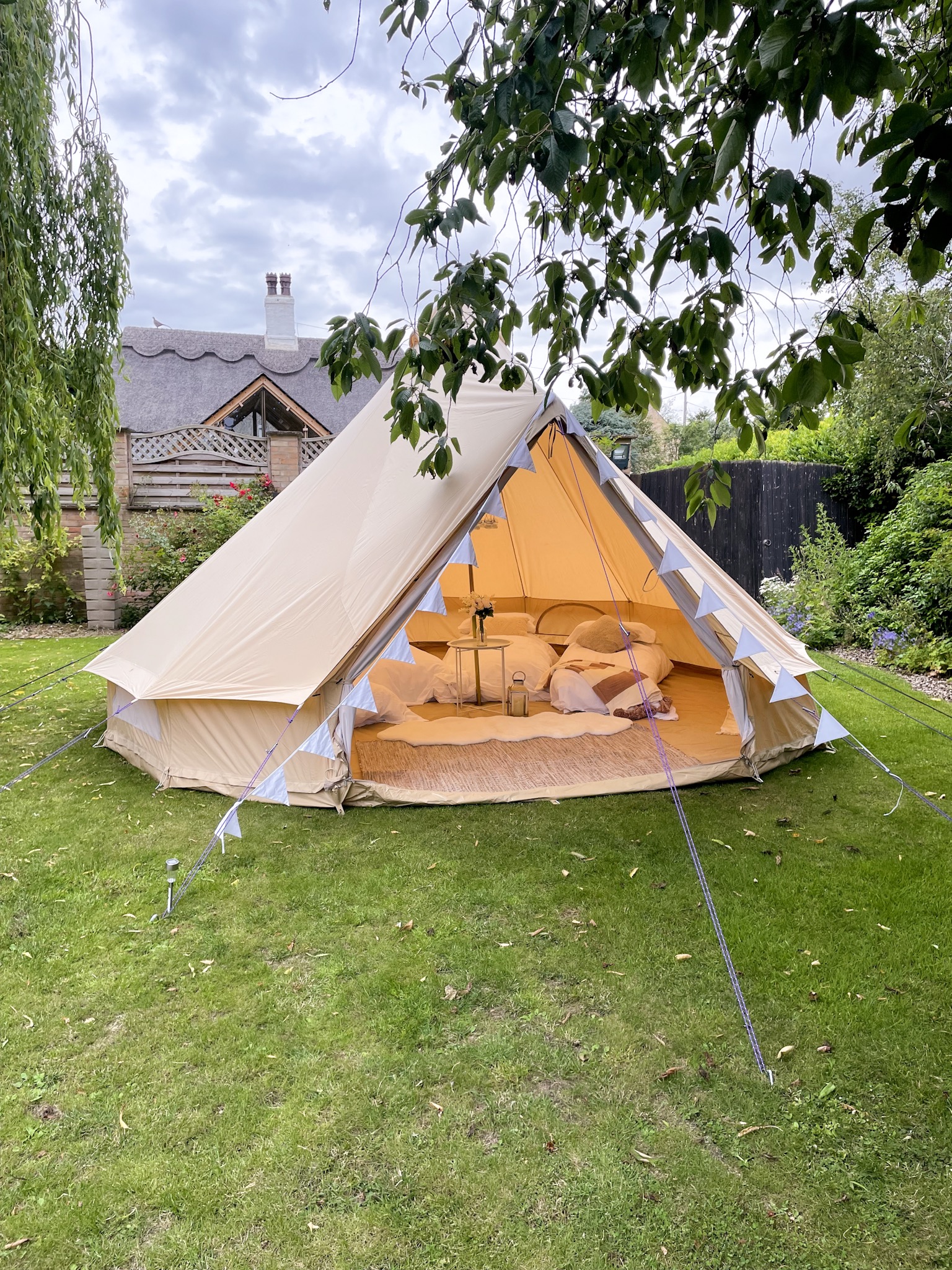 Luxury Bell Tent Hire Sleepover Glamping