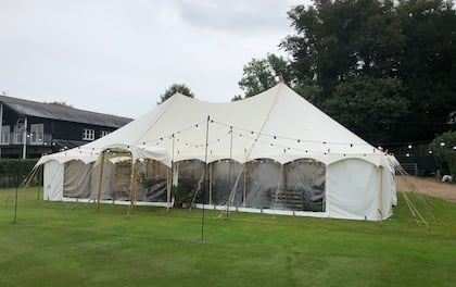 Delightful Marquee for Events and Traditional Weddings with 100 guests.