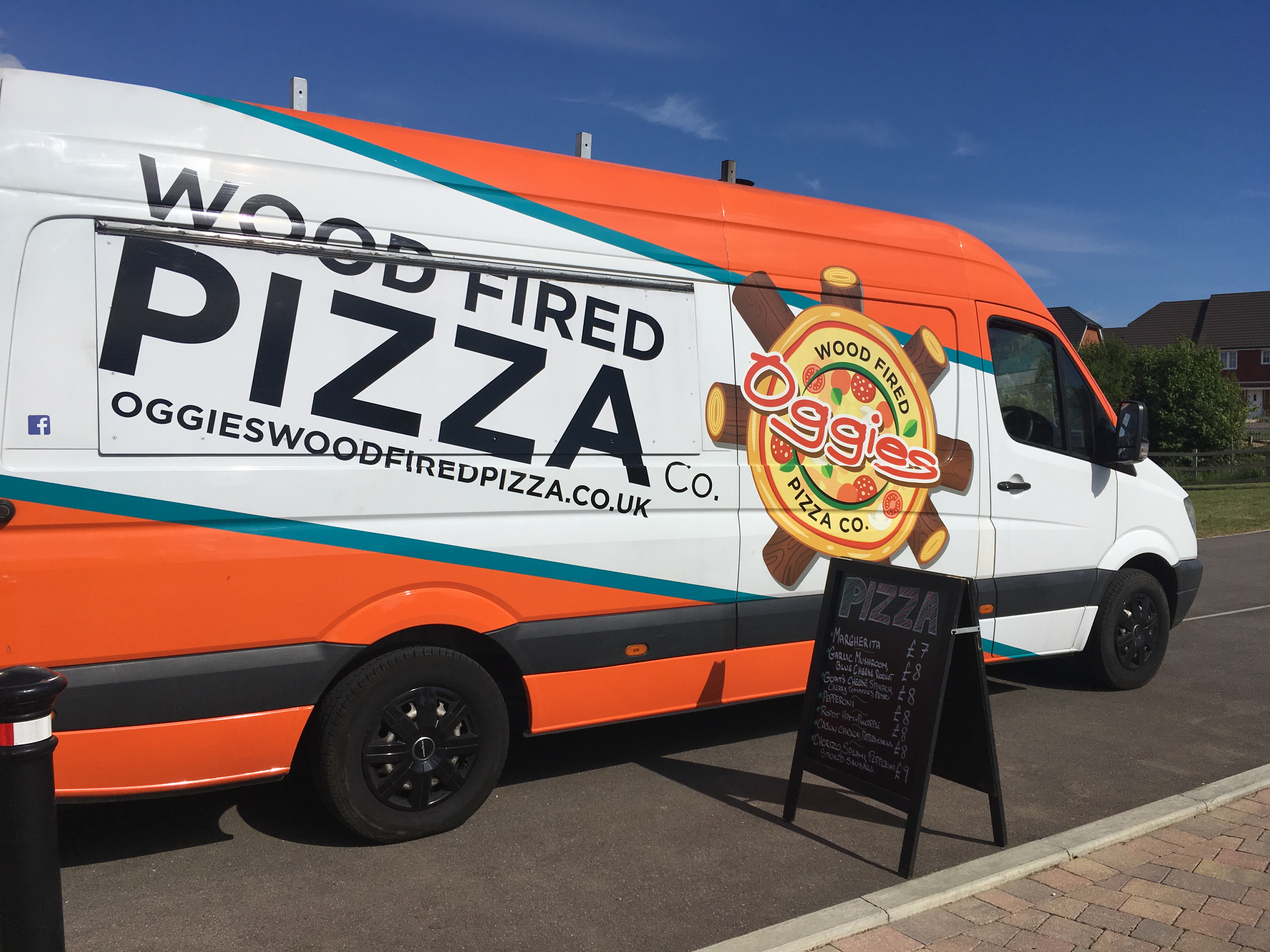 Freshly Cooked Pizza Served From Our Original "Oggies" Van
