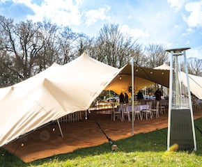 10m x 15m Stretch Tent for up to 100 Seated People