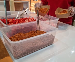 Luxury Desserts & Belgian Waffle Station with a Range of Moreish Toppings