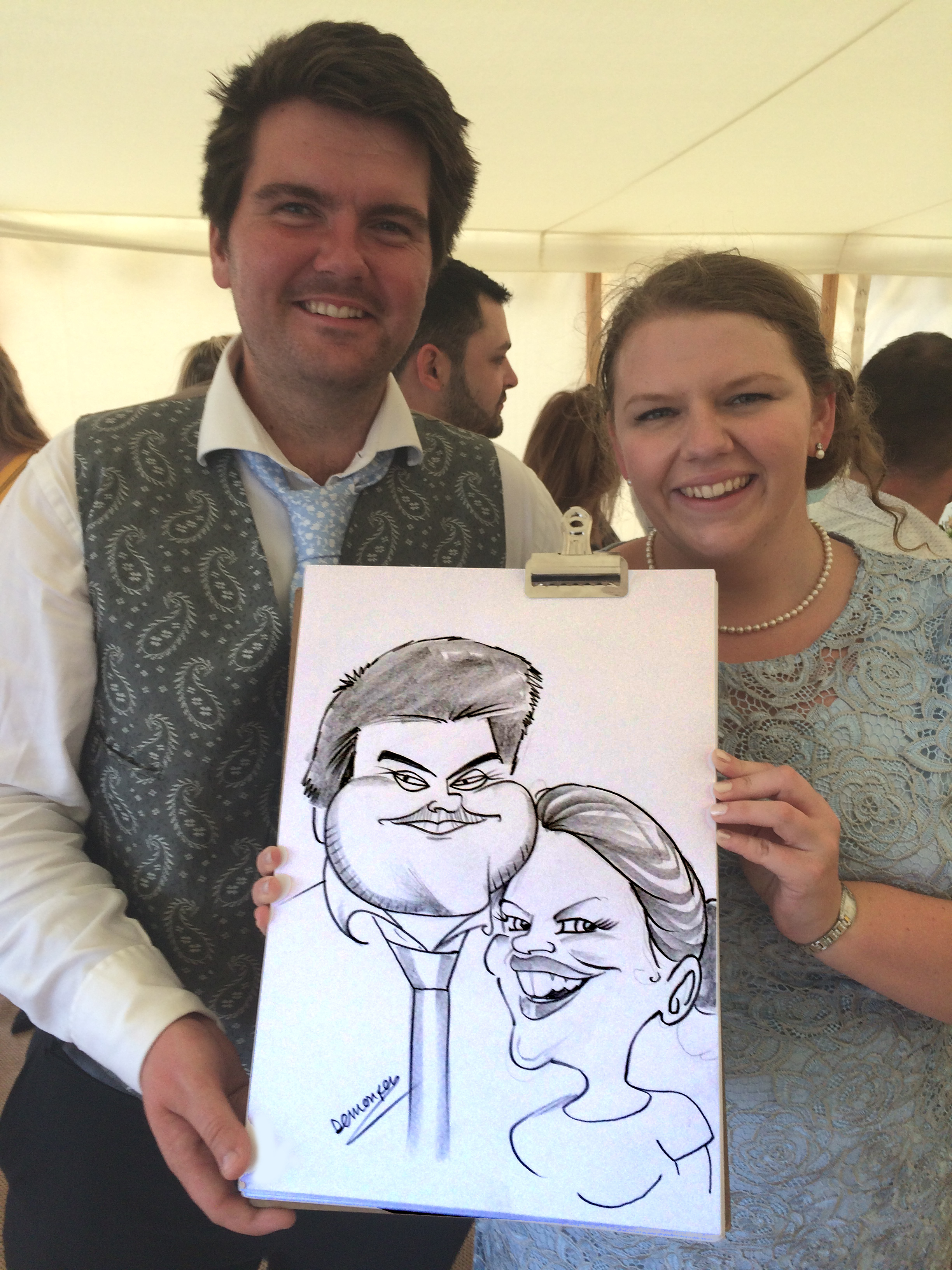 Quick Draw Caricaturist Extraordinaire Charlie Everett
