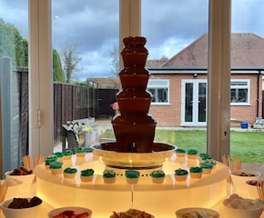 5 Tier Chocolate Fountain with LED Illuminating Stand