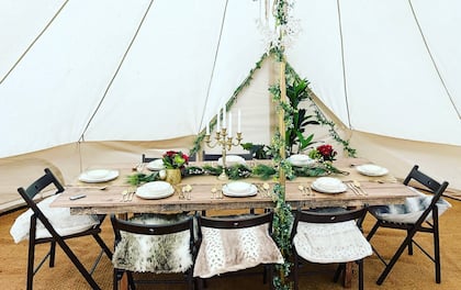 Fully Equipped Dining Bell Tent For Your Dinner Party