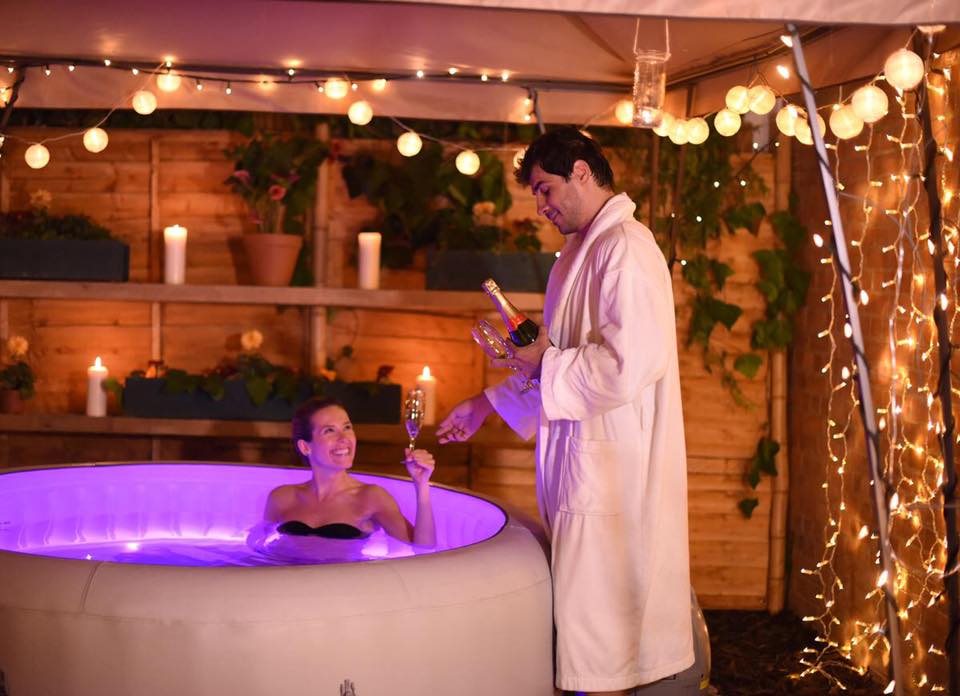 40 Degrees of Bubbling Bliss with Professional Hot Tub