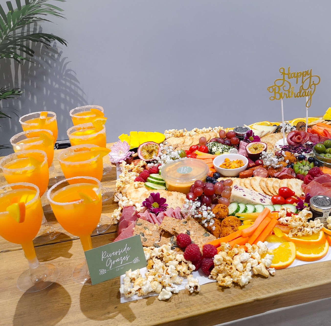 Grazing Table with Cured Meats & Cheese