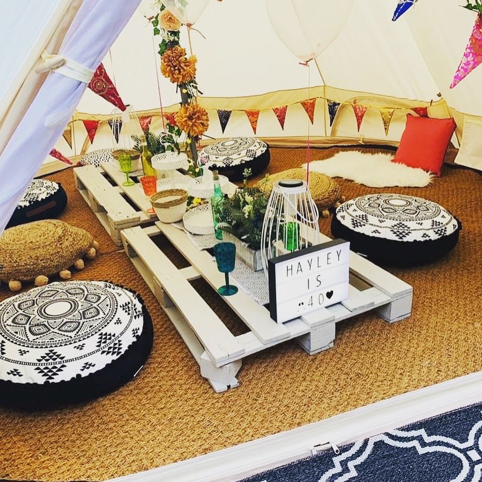 Celebration in Style with Beautifully Decorated Chill Out Bell Tent