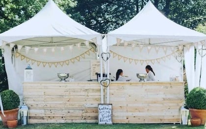 Well-Stocked Pop-Up Style Bar