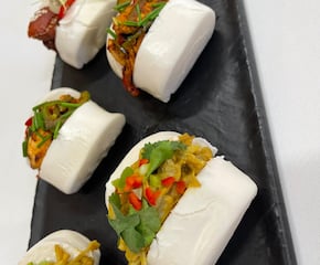 Asian Bao Bun's Buffet With Delicious Sides & Salads