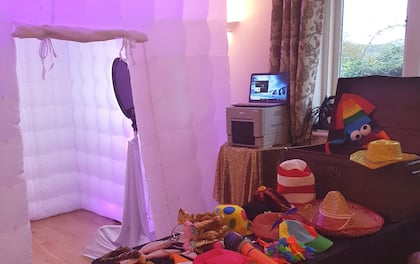 Inflatable LED Photo Booth with a Load of Props