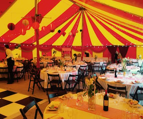 Red & Yellow Marquee for 200-300 Guests