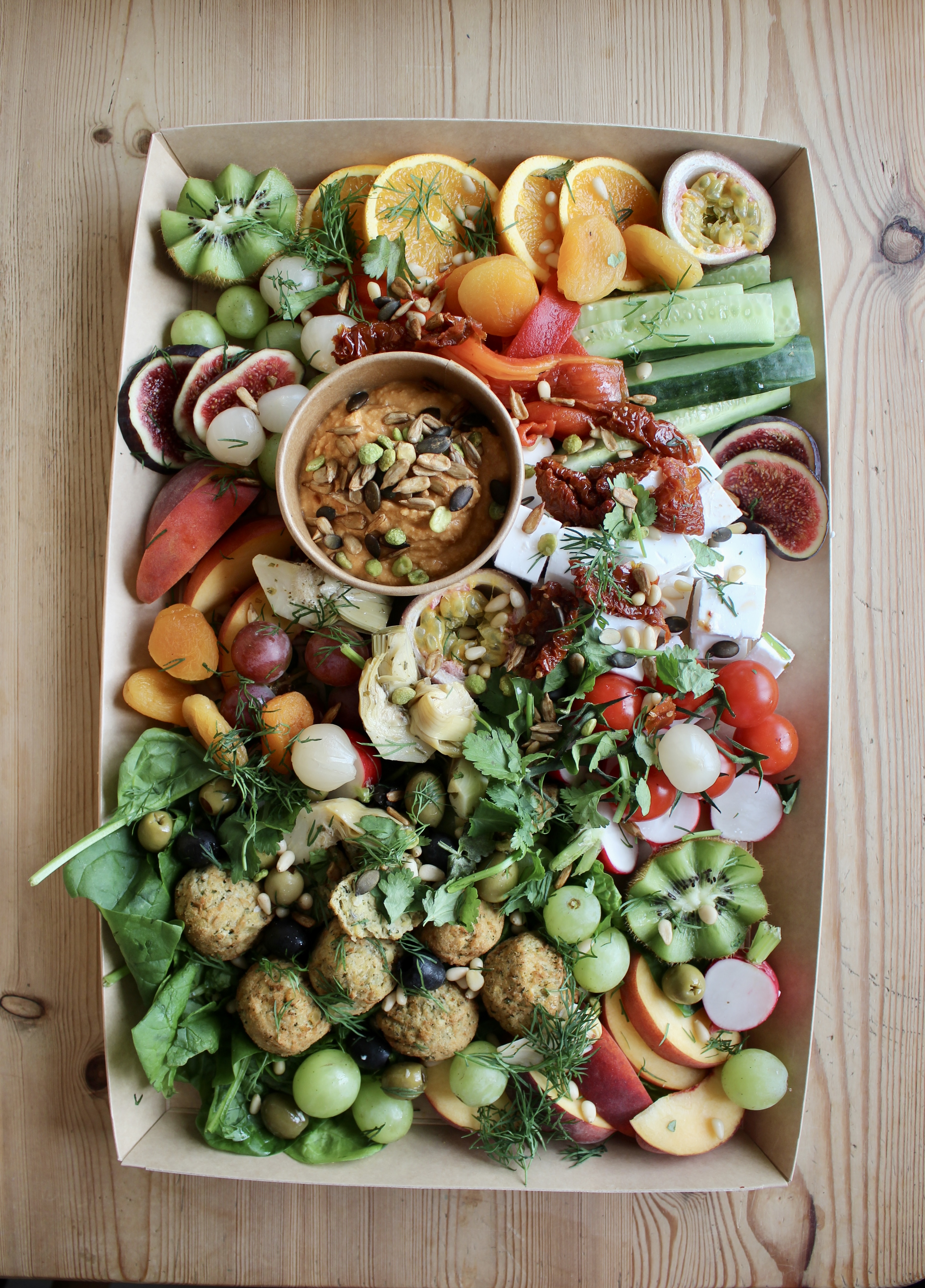 Deliciously Colourful Vegan Buffet Food