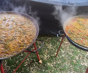 Spanish Inspired Authentic Paella Cooked in Front of You