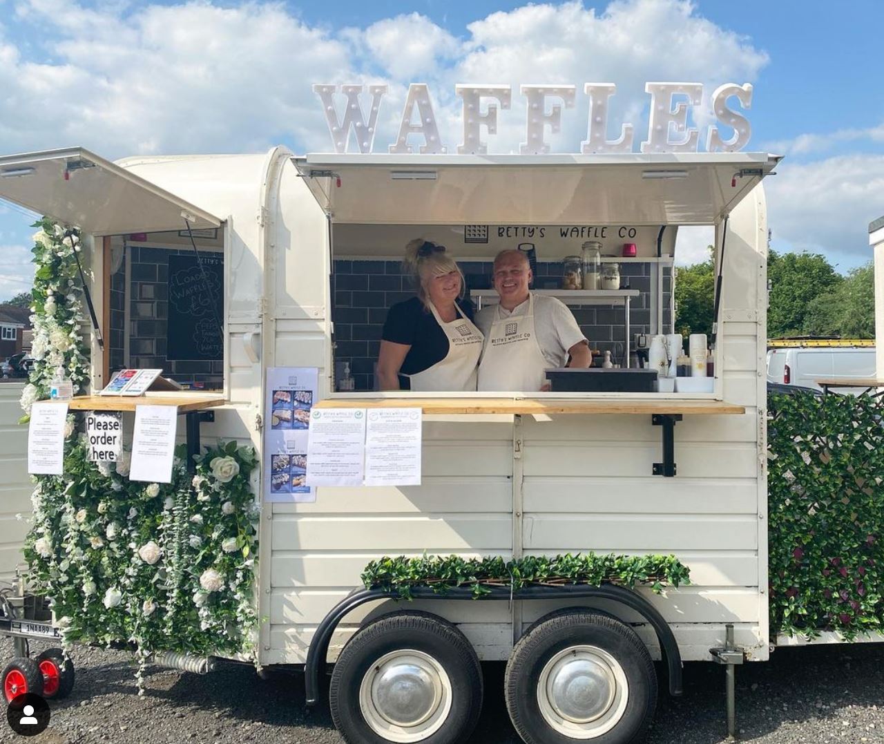 Deluxe Belgian Waffles Served From Betty The Horsebox