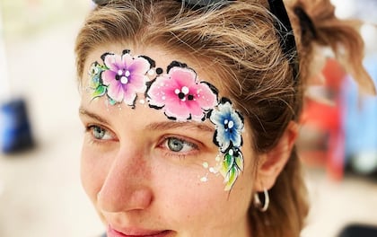 Talented Face Painting Artist, Sarah from Lantana Events