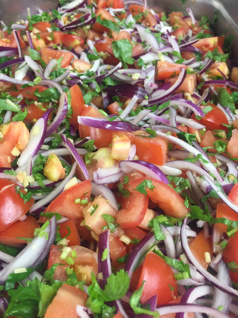 Hot Buffet With Pork Belly & Fresh Salads