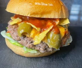 Range of Gourmet Burgers with Tasty Toppings
